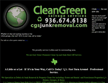 Tablet Screenshot of cgsjunkremoval.com